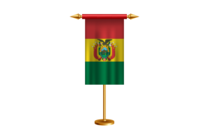 玻利维亚礼仪旗帜矢量免费