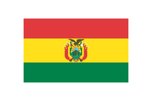 玻利维亚国旗三角形矢量插图