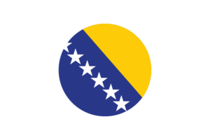 波斯尼亚和黑塞哥维那国旗矢量免费下载