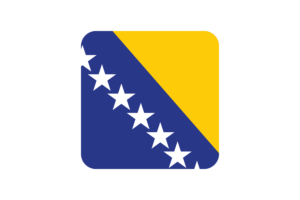 波斯尼亚和黑塞哥维那国旗方形圆形