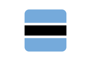 博茨瓦纳国旗方形圆形