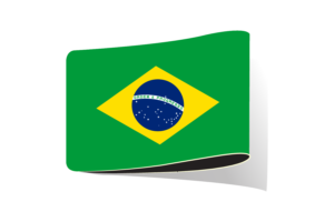 巴西国旗插图剪贴画