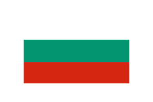 保加利亚国旗三角形矢量插图