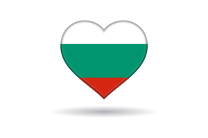 保加利亚旗帜心形