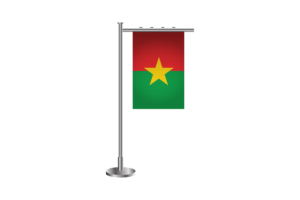 3d 布基纳法索站立旗