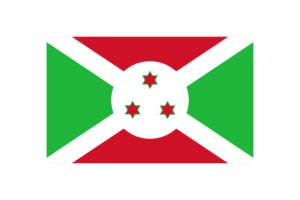 布隆迪国旗三角形矢量插图