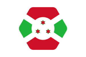 布隆迪国旗矢量插图
