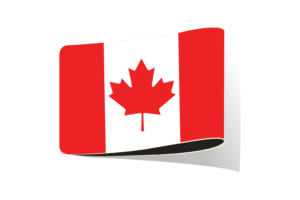 加拿大国旗插图剪贴画