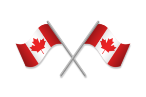 加拿大国旗徽章矢量免费