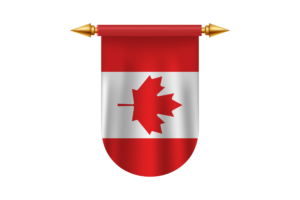 加拿大国旗标志矢量图像