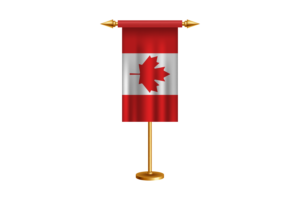 加拿大礼仪旗帜矢量免费