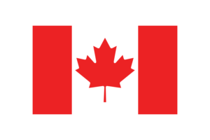 加拿大国旗三角形矢量插图