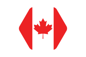 加拿大国旗矢量插图