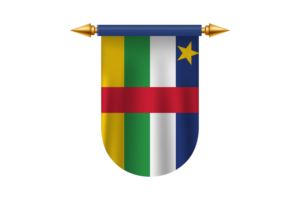 中非国旗标志矢量图像