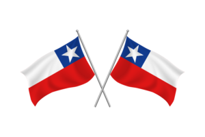 智利挥舞友谊旗帜