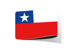 智利国旗插图剪贴画