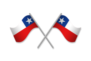 智利国旗徽章矢量免费