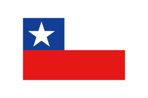 智利国旗三角形矢量插图