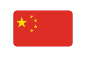 中国国旗三角形圆形