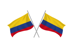哥伦比亚挥舞友谊旗帜