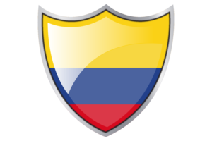 盾牌与哥伦比亚国旗
