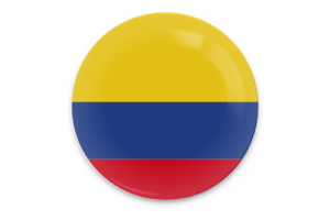 哥伦比亚国旗矢量艺术