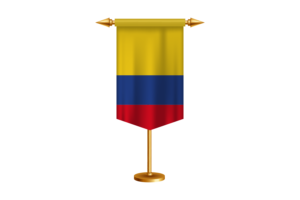 哥伦比亚国旗插图与立场