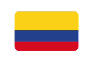 哥伦比亚国旗三角形圆形