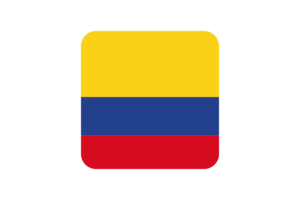 哥伦比亚国旗方形圆形