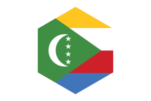科摩罗 国旗 六边形