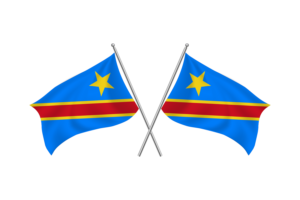刚果挥舞友谊旗帜