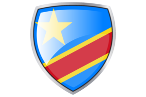 刚果国旗库切纹章盾牌