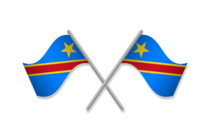 刚果国旗徽章矢量免费