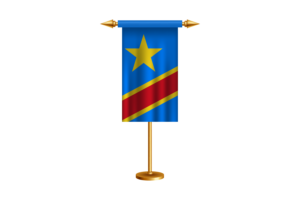 刚果礼仪旗帜矢量免费