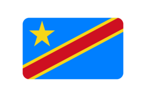 刚果国旗三角形圆形