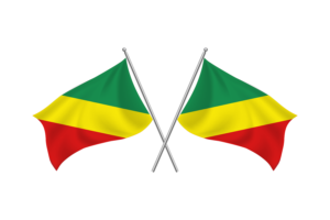 刚果布拉柴维尔挥舞友谊旗帜