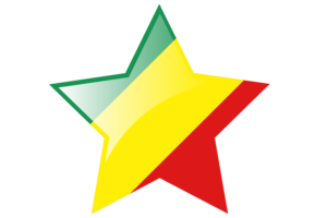 刚果布拉柴维尔旗帜星图标