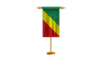 刚果布拉柴维尔礼仪旗帜矢量免费