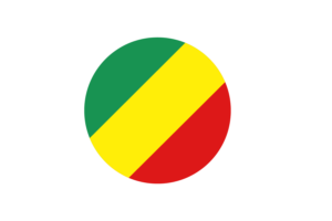 刚果布拉柴维尔旗帜矢量免费下载