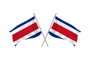 哥斯达黎加挥舞友谊旗帜