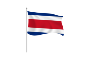 哥斯达黎加国旗剪贴画