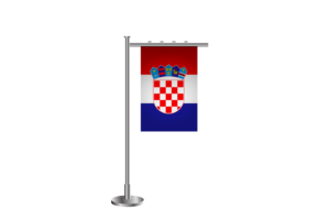 3d 克罗地亚站立旗