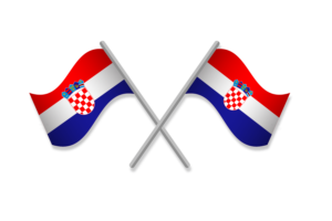 克罗地亚国旗徽章矢量免费