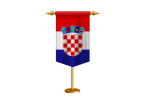 克罗地亚国旗插图与立场