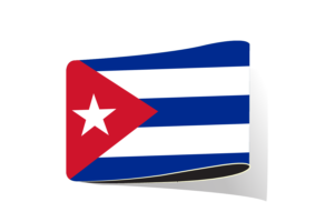 古巴国旗插图剪贴画