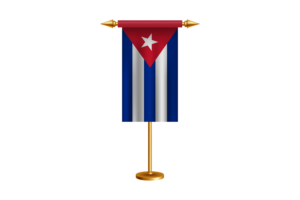 古巴礼仪旗帜矢量免费