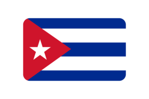 古巴国旗三角形圆形