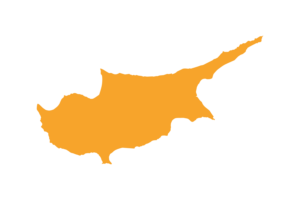 塞浦路斯地图与国旗