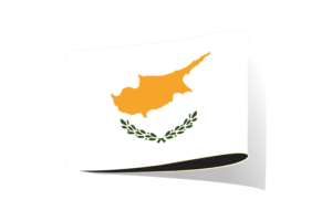 塞浦路斯国旗插图剪贴画