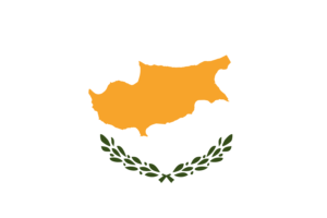 塞浦路斯国旗矢量插图